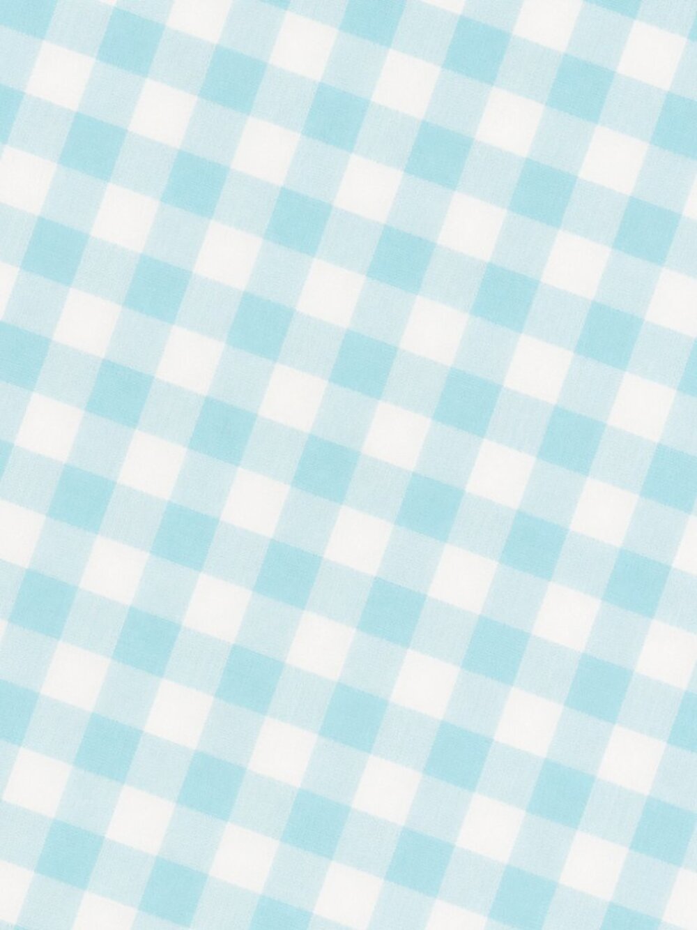Ocean Breeze Blue & White Buffalo Plaid Cotton Calico Fabric
